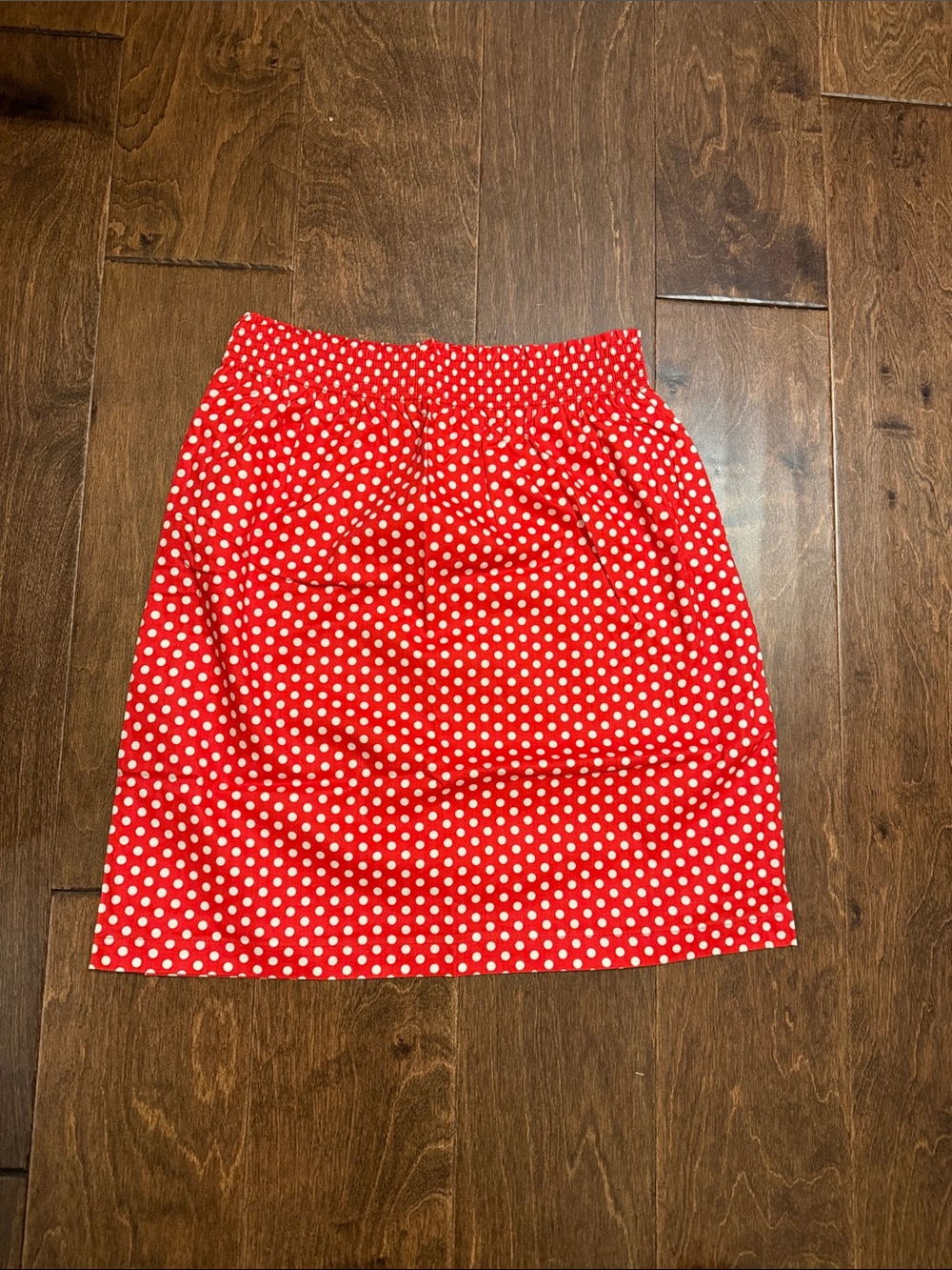 Red Polka Dot Pencil Skirt - Classic Feminine Style